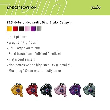 Juin Tech ハイブリッドディスクブレーキキャリパーセット レッド Juin Tech ハイブリッドディスクブレーキキャリパーセット レッド